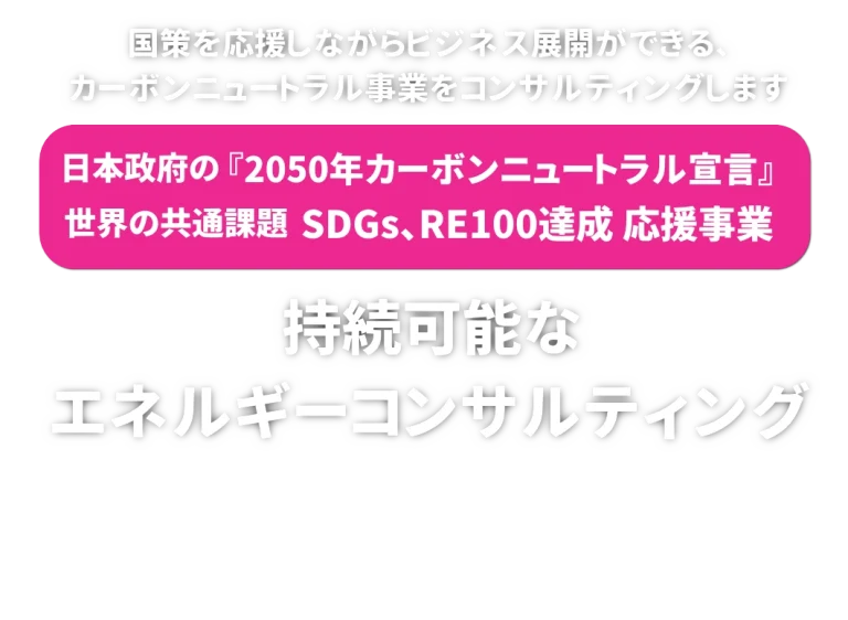 持続可能なエネルギーコンサルティング