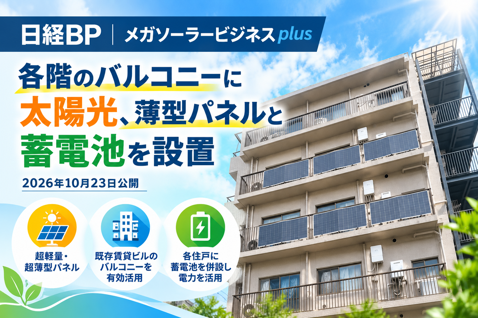 日経BP「メガソーラービジネスplus」に掲載されました